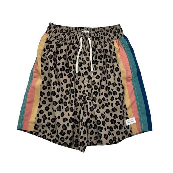 Duvin Boy's Cheetah Disco Swim Shorts - Picture 1 of 10